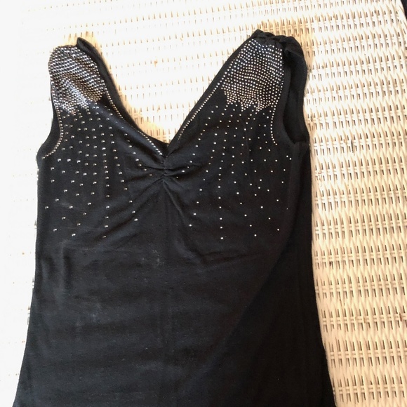 Black sleeveless tank with silver studs - Dynamite - Picture 1 of 2
